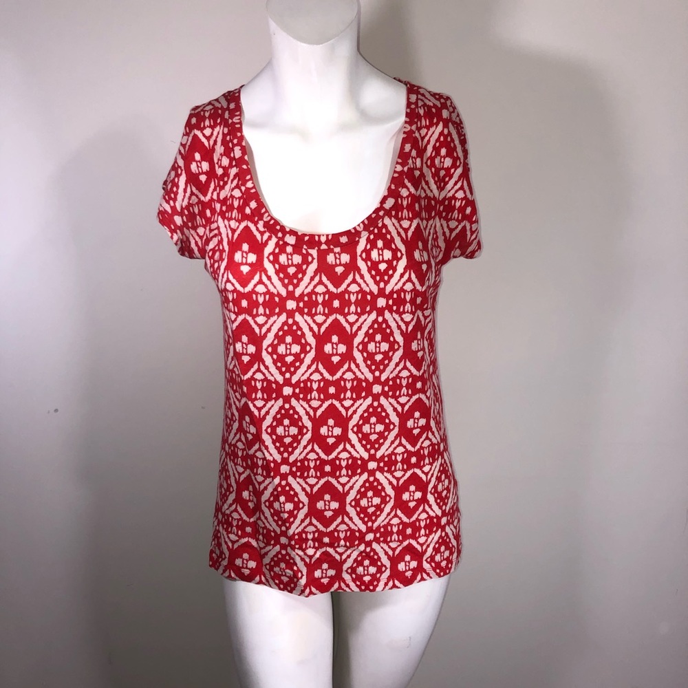 J.Crew Tribal Print Tee Shirt